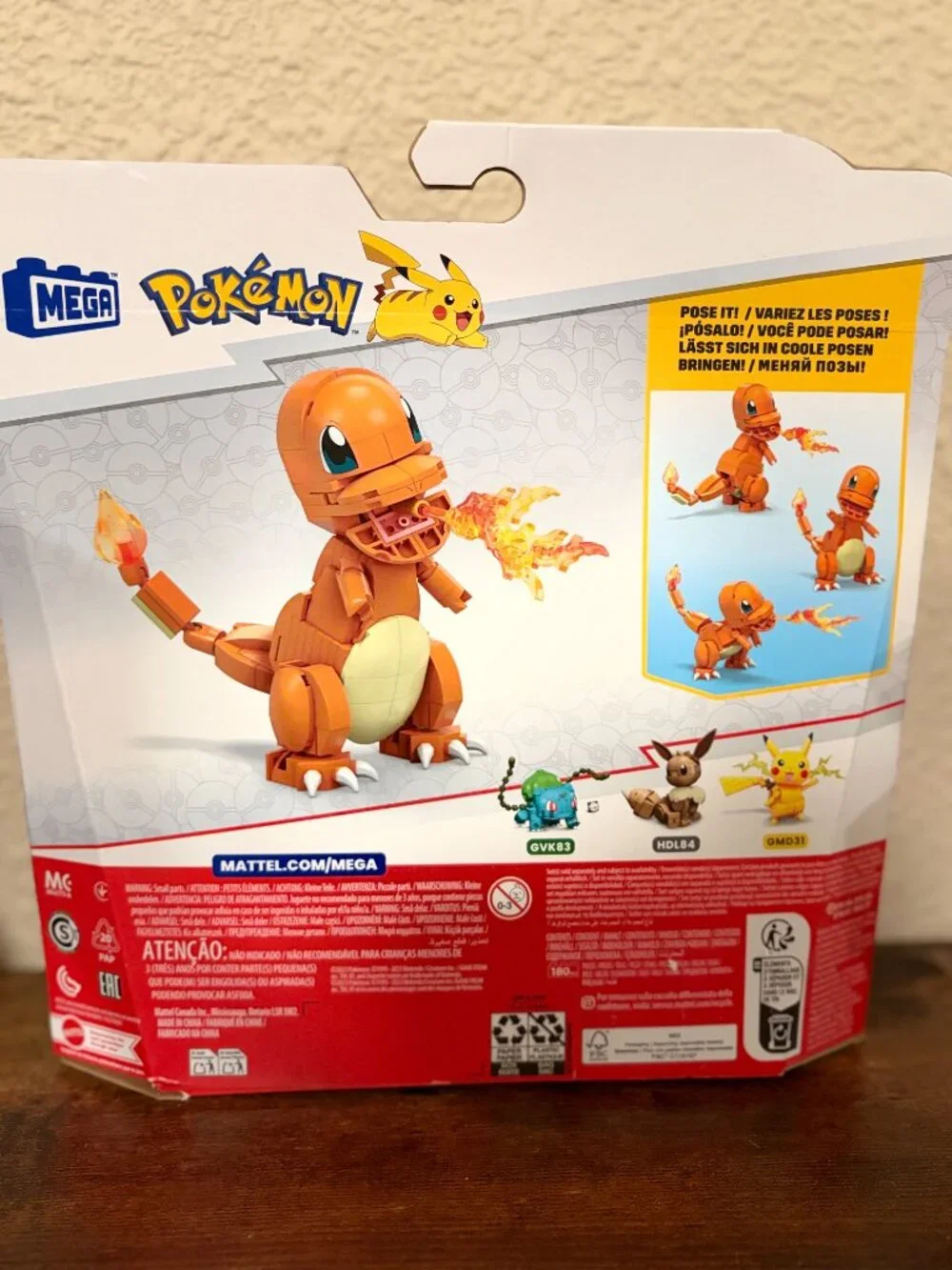 Mega Pokémon Charmander Building Set 180 Pieces Build & Show Figure NWT